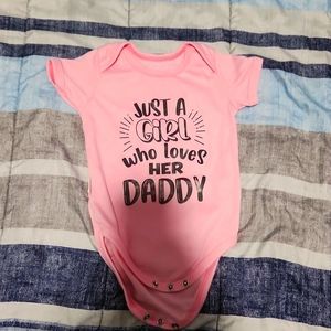 Baby girl short sleeve onesie